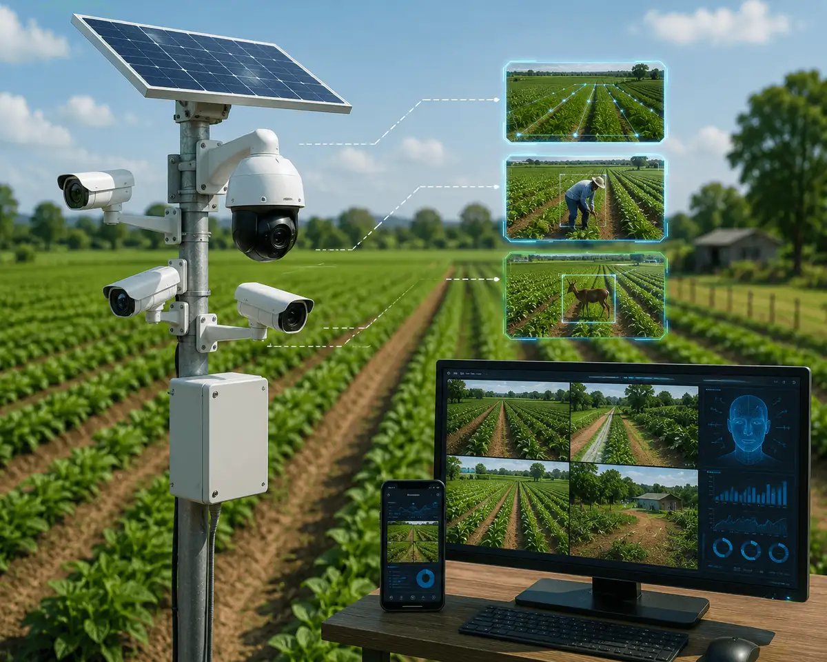 Precision agriculture systems analyzing crop health and protecting plants.